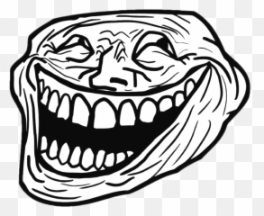 Troll Face Png - Rage Face Black Background Emoji,Troll Face Emoji ...