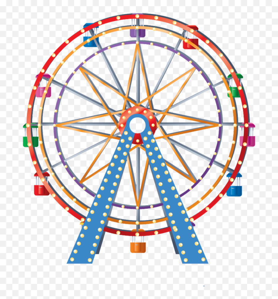 Wheel Clipart Ferris Wheel Wheel Ferris Wheel Transparent - Transparent Background Ferris Wheel Clipart Emoji,Ferris Wheel Emoji