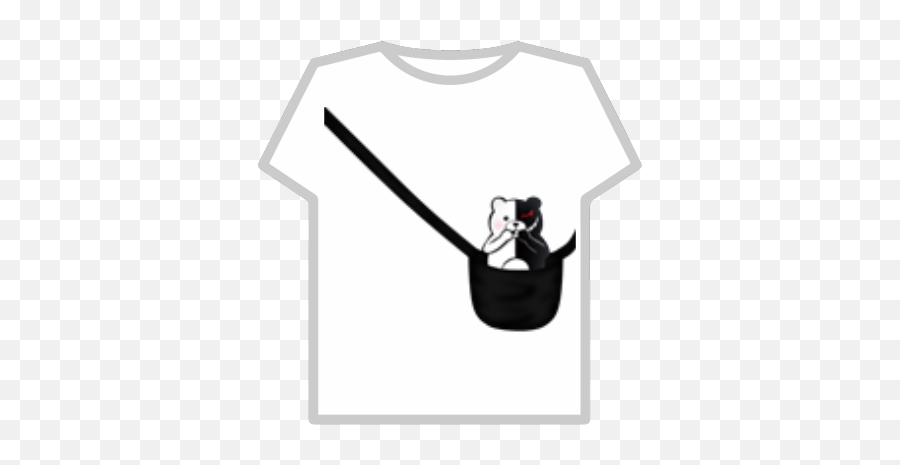 Travel Size Monokuma Mlkykun - T Shirt Thai Flag Roblox Emoji,Monokuma Emoticon Text