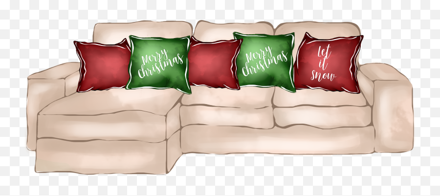 Sofa Settee Corner Furniture Sticker By Stacey4790 - Furniture Style Emoji,Christmas Emoji Pillow