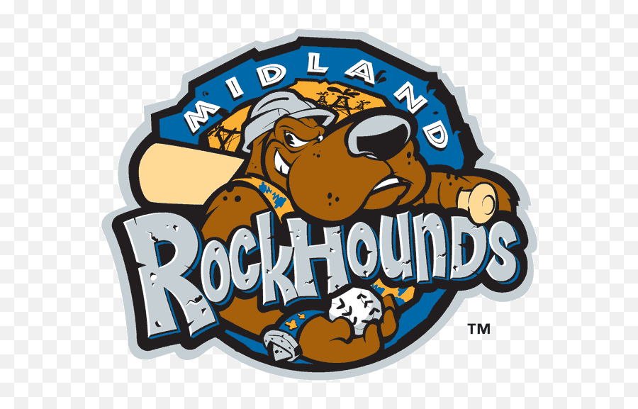 Our Top Dog Sports Logos - Rockhounds Logo Emoji,Chief Wahoo Emoji