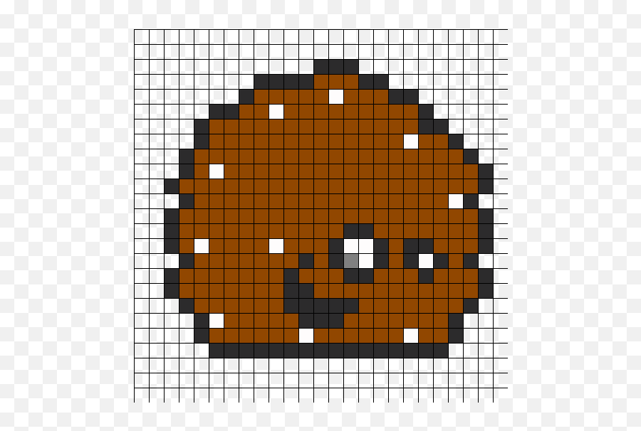 Meat Wad Perler Bead Pattern Bead - Pixel Art Heart Png Emoji,Meat Emoji
