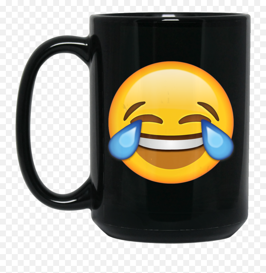 Emoji Tears Of Joy Laughing Jovial Funny Face Texting Coffee - Emot Transparent Background Laugh,Laughing Face Tears Emoticon