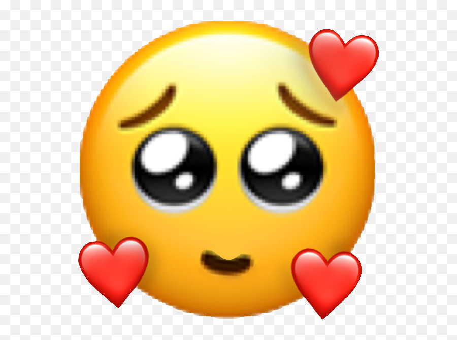Anime Emoji Heart Cry Cricri Sad Sticker By Zéphyr - Pleading Emoji With Hearts,Japan Emoji