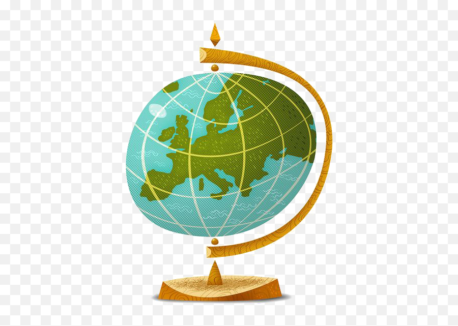 Download Globe Cartoon Illustration - Globe Cartoon Emoji,Leaf Snowflake Bear Earth Emoji