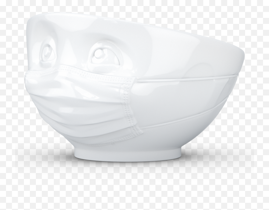 Tassen Porcelain Bowl Hopeful Face 16 Oz White - Punch Bowl Emoji,Emojis Black And White Mood