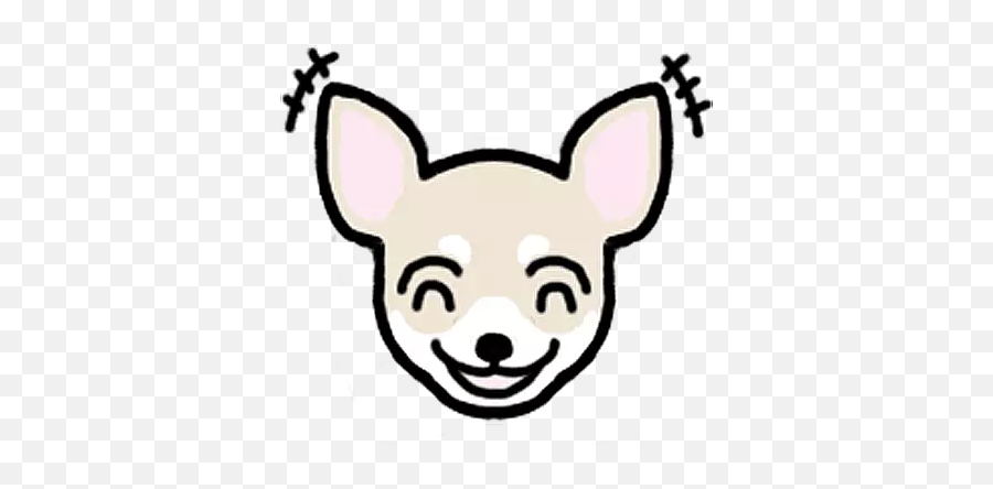 Chihuahua - Kostenlose Chihuahua Sticker Whatsapp Emoji,Chihuahua Emoticon