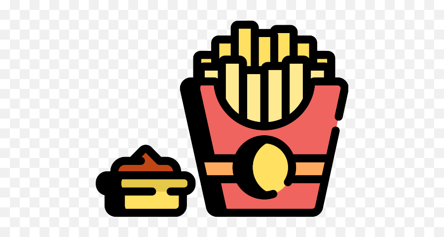 French Fries Vector Svg Icon - Vektor Kentang Goreng Emoji,Fried Potato Chips Emoji Text