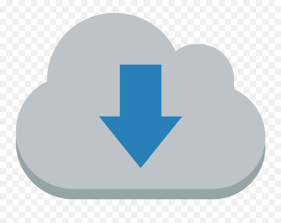 Cloud Down Icon - Download Icon Png Small Emoji,Down Arrow Sun Behind Cloud Emoji