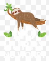 No Hurry No Worry Distressed Cute Sloth Design Iphone 12 Emoji,Weasel Emoticon