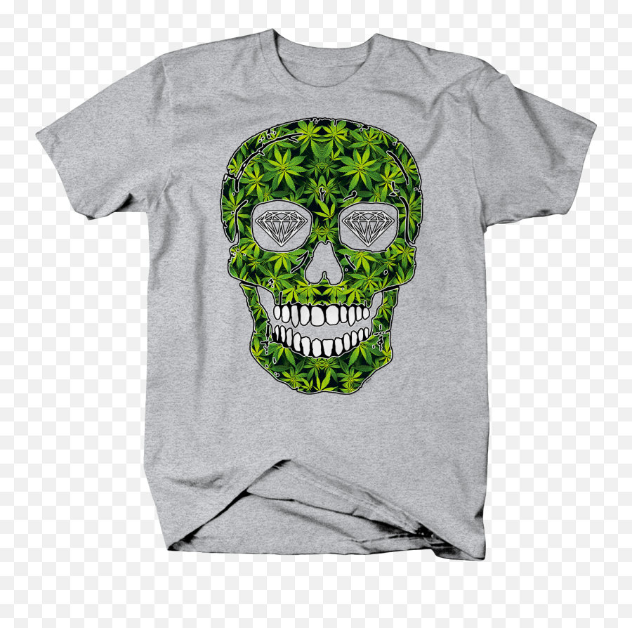 Marijuana Weed Diamond Eyed Skull Chill Vibes 420 Blaze It - Treble Clef Clarinet Band Instrument Music Notes Pitch T Shirt Emoji,Pot Leaf Emoji