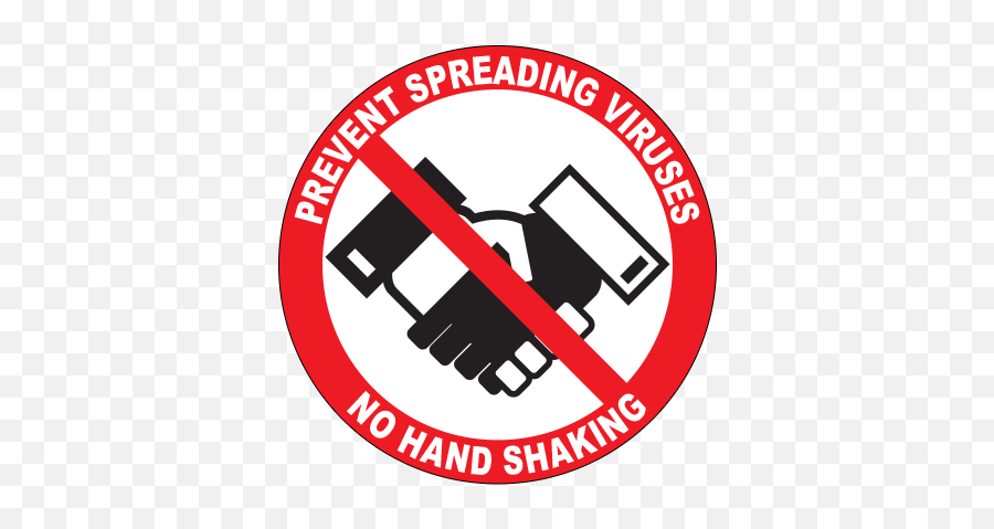 Prevent Spreading Viruses No Hand Shaking Circle Floor Sign Emoji,Sun Emoji Hand Shake Moon