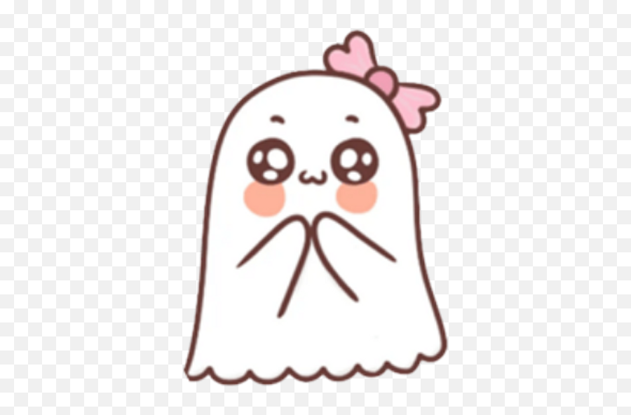 Sticker Maker - Cute Ghost Emoji,Comfortable Thanks To You Emoji