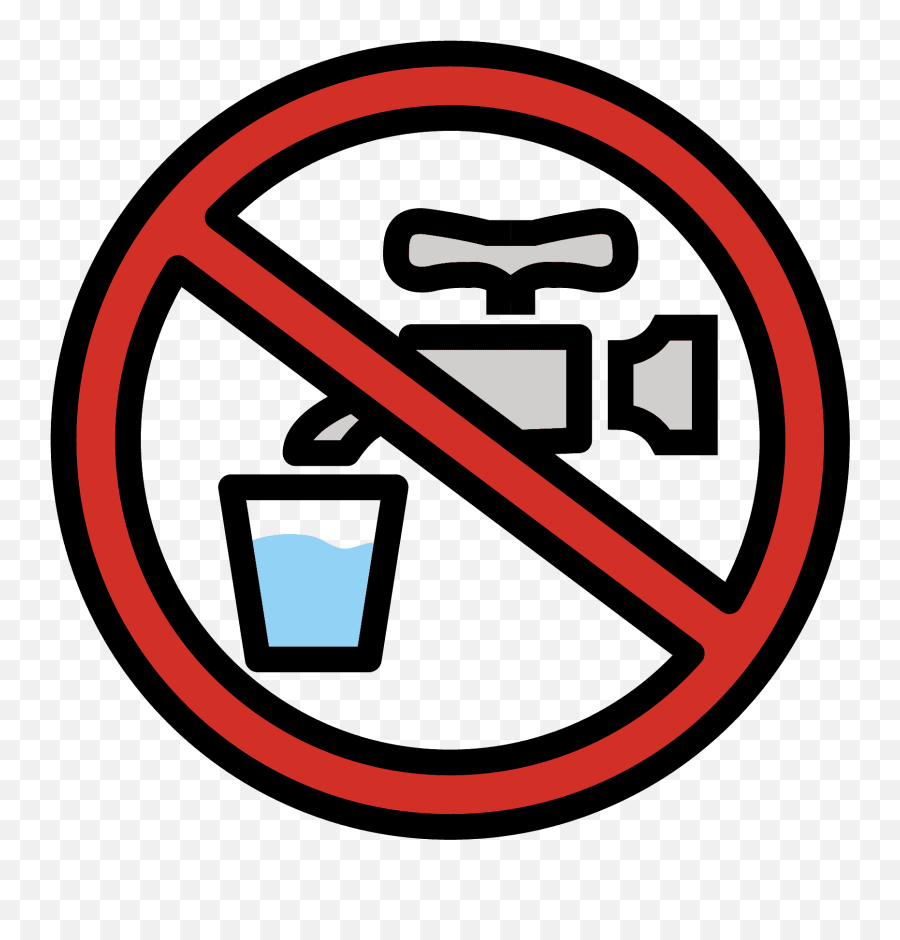 Non - Potable Water Emoji Clipart Free Download Transparent,Water Emoji Png