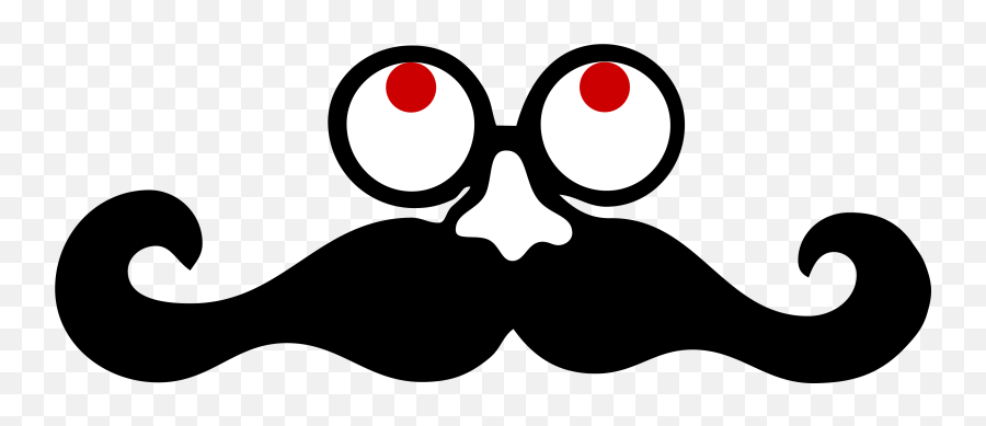 Moustache Clipart Glass Eye Moustache - Mustache Emoji,Eyes Mustache Emoji