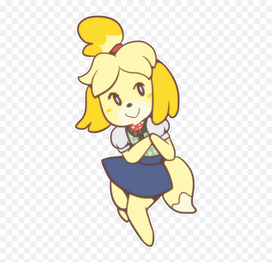 Cute Dog Girl - Isabelle Drawing Emoji,Animal Crossing Emotion