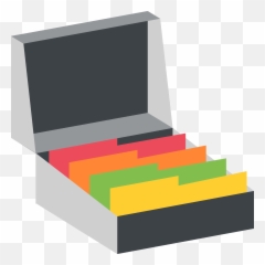 File Cabinet - Card File Box Emoji,File Cabinet Emoji