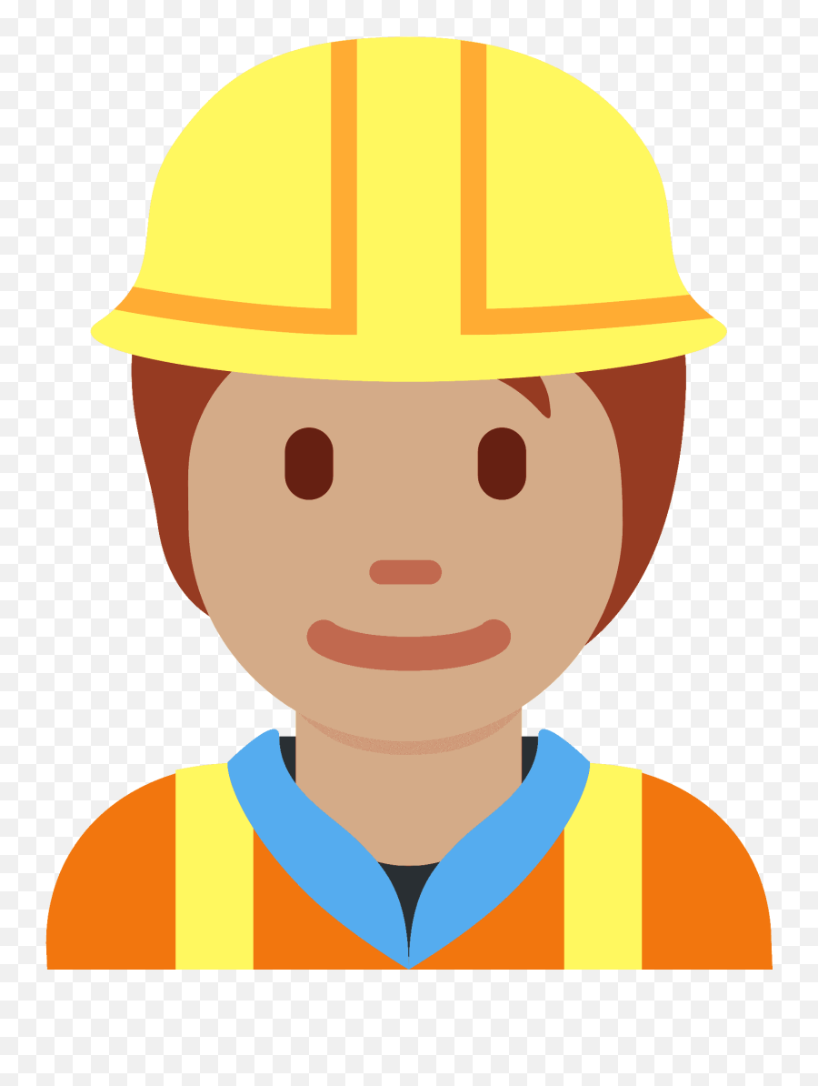 Construction Worker Emoji Clipart - Workwear,Emoji Builder