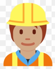 Construction Worker Emoji Clipart - Workwear,Emoji Builder