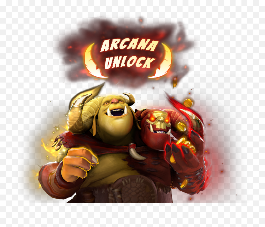 Ogre Magi Arcana Style 2 Unlock - Ogre Magi Dota 2 Png Emoji,Dota 2 Unlock Emoticons