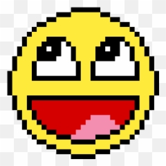 Pixel Art Emoji Transparent Png Image - Minecraft Grid Art,Epic Emoji