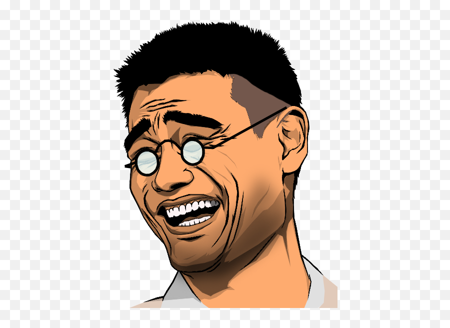Asian Guy Laughing Meme - Transparent Yao Ming Face Png Emoji,Yao Ming Meme Emoticon