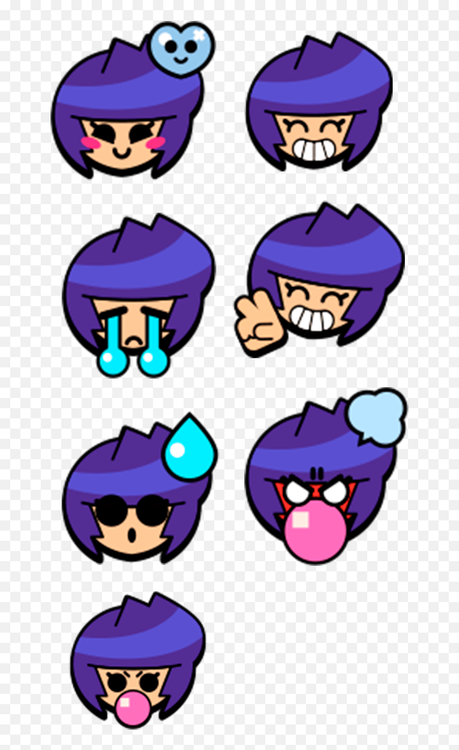 2021 - Brawl Stars Bibi Emoji,Tsukimi Emoji