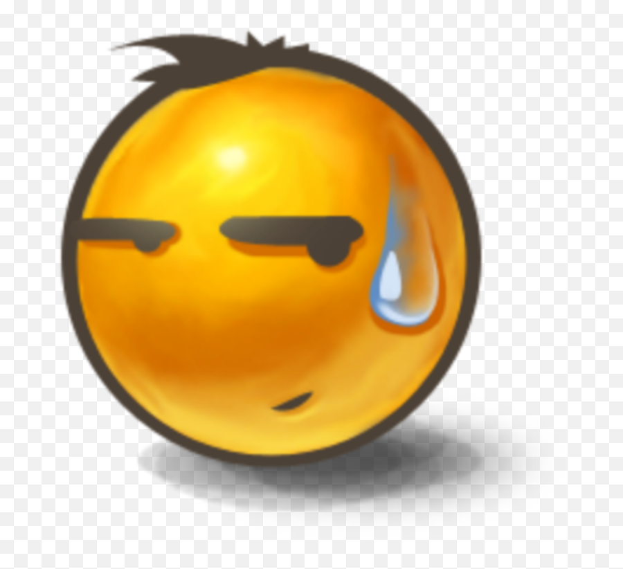 Emoji Tear Png - Mq Tear Drop Yellow Emoji Emojis Funny Icon,Yellow Emojis