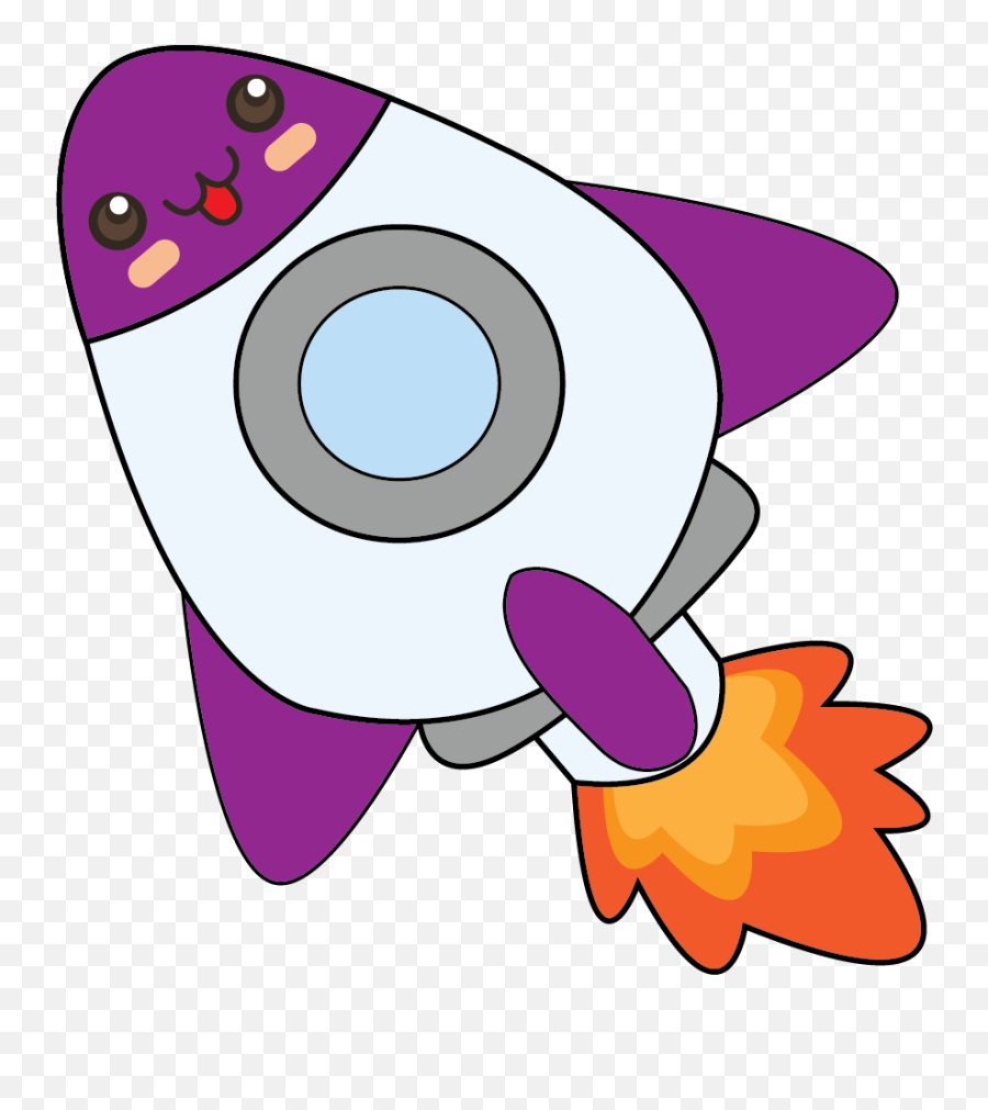 Kawaii Rocket Graphic - Dot Emoji,Rocket Emoji Code