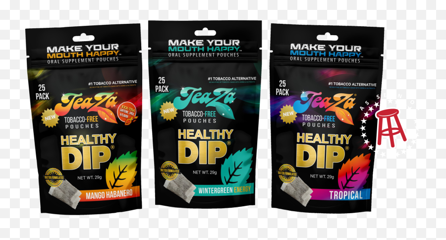 Teaza Energy 1 Tobacco - Free Dip Pouches Language Emoji,Aran Emoticon