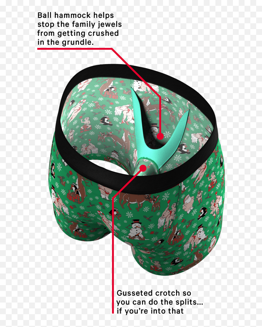 Orgy Ball Hammock Pouch Underwear - Ball Hammock Underwear Emoji,Matching Christmas Emojis