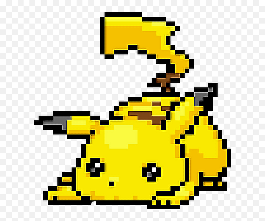 Pokemon Pikachu Pixel Sticker By Ana Beatriz - Pixel Art Pokemon Pikachu Emoji,Pikachu Emoticons