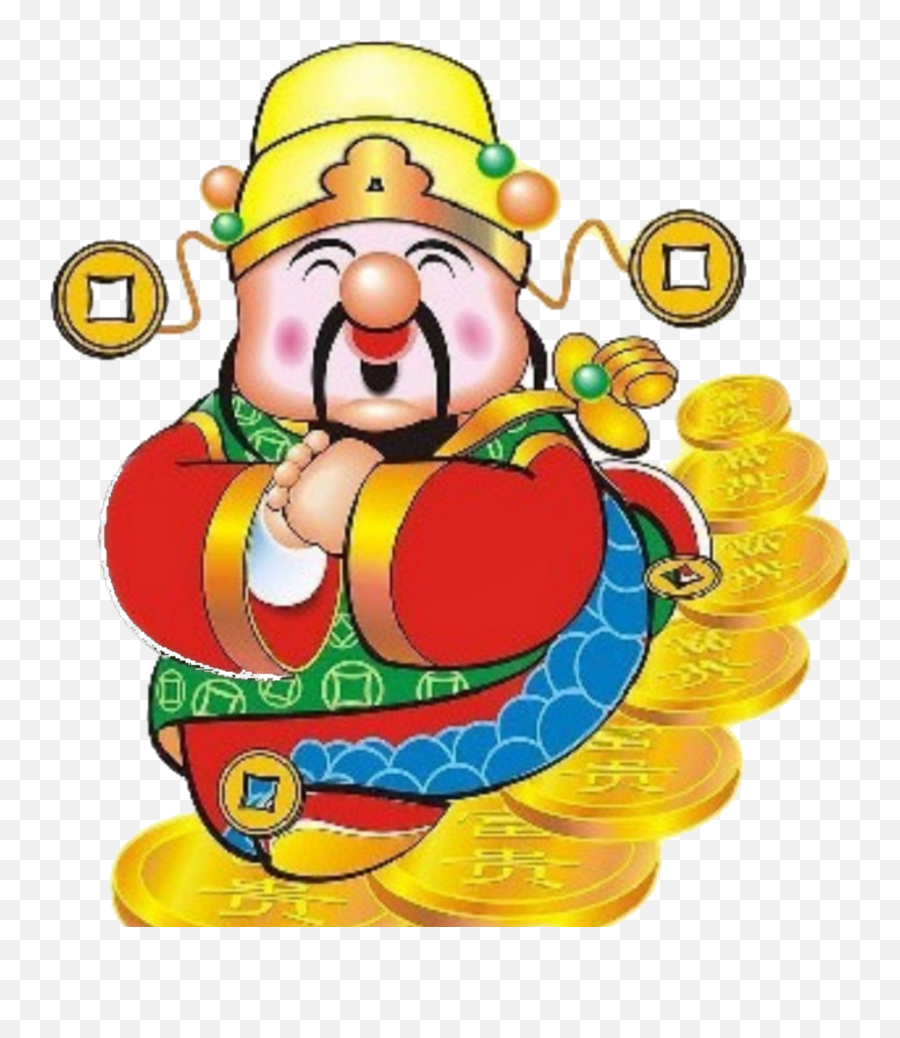 Cartoon Characters Chinese New - Nh Ông Thn Tài Emoji,Lunar New Year Emojis Golden Pig