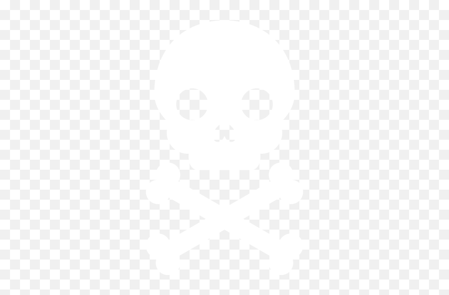 White Toxic Icon - Skull Icon Emoji,Toxic Symbol Emoticon