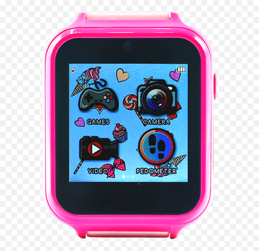 Official Jojo Siwa Kidu0027s Touch - Screen Smart Watch Joj4128 Watch Strap Emoji,Led Watch With Emojis On It For Girls