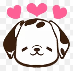 Dalmatian - Girly Emoji,Dalmatian Emoticon