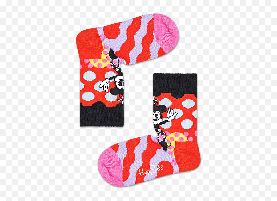 Disney X Happy Socks Minnie - Time Sock For Kids U0026 Babies Emoji,Squiqqly Emoticon