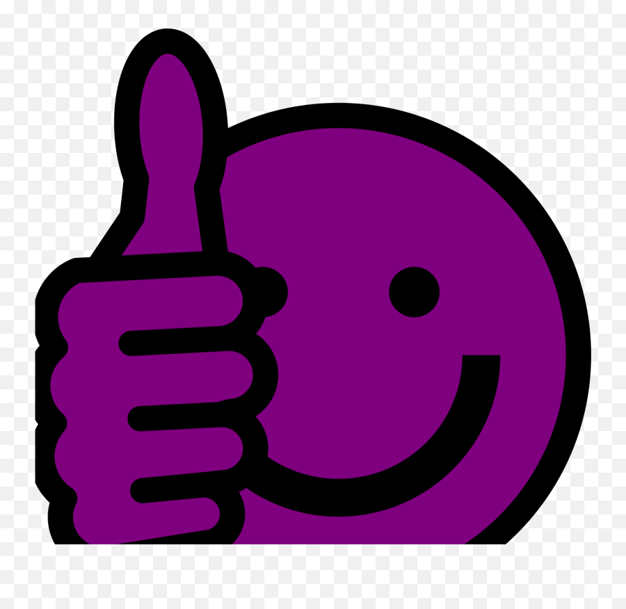 Purple Thumbs Up Svg Vector Purple Thumbs Up Clip Art - Svg Emoji,Thmpbs Up Emoticon