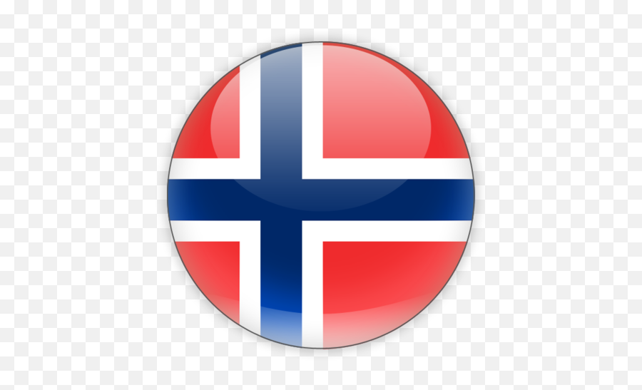 Circle Norway Flag Icon - Norway Round Flag Png Emoji,Tanzania Flag Emoji