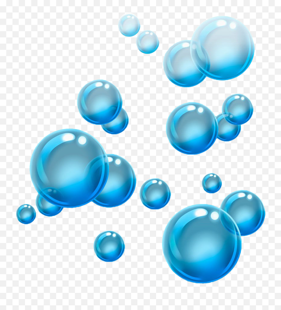 Mq Blue Bubbles Bubble Soapbubble - Water Bubbles Clipart Png Emoji,Soap Bubble Emoji