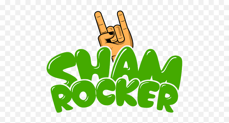 Shamrock Pun Rock Music Funny St Patricks Day Apparel T Emoji,Facebook Emoticons St Patrick Day