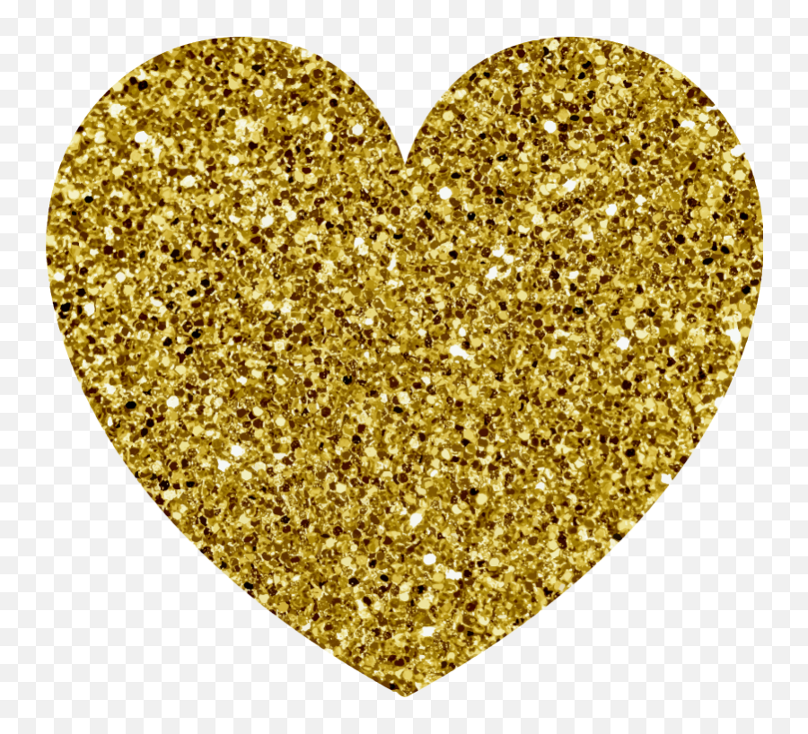 Glittery Gold Hearts Wallpaper Sticker Emoji,Glitter Emoji