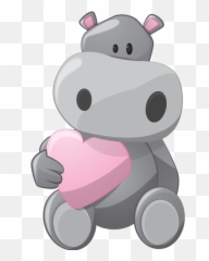 Grey Hippo Images - Cute Hippo Png Emoji,Hippo Emoticons