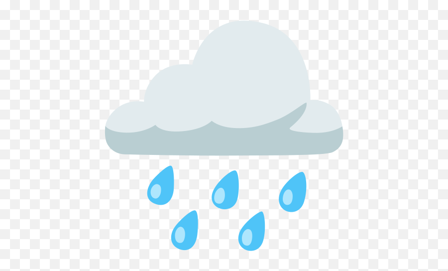 Cloud With Rain Emoji,P;anets Emojis