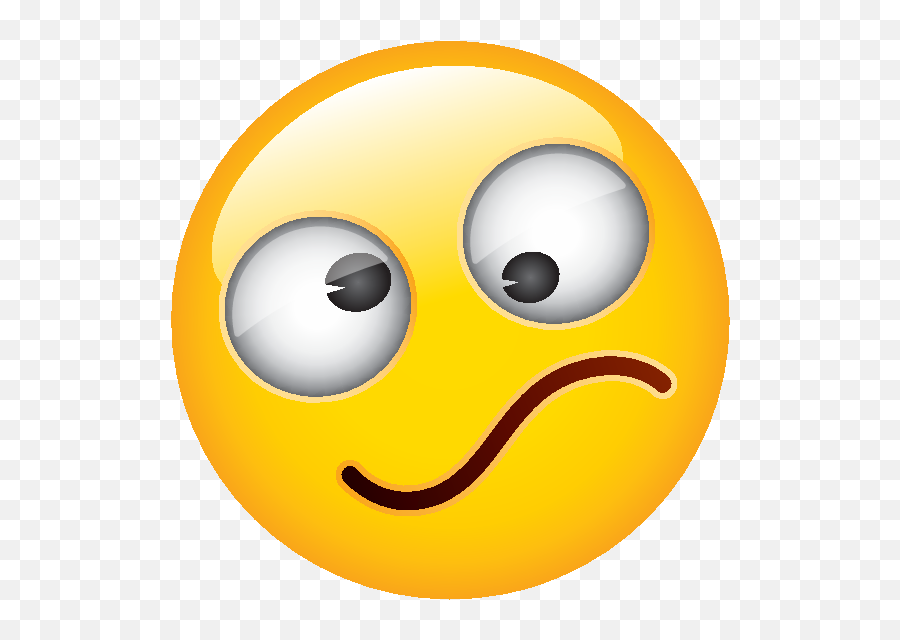 Official Brand - Disoriented Emoji,Skeptical Face Emoji