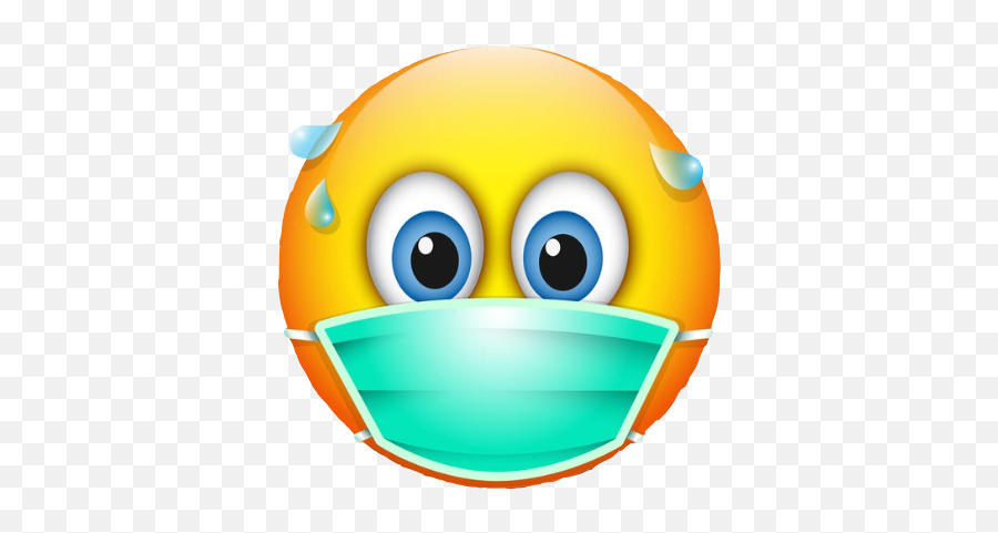 Emoji Coronavirus Sick Mask Sticker - Call,Performance Mask Emoji