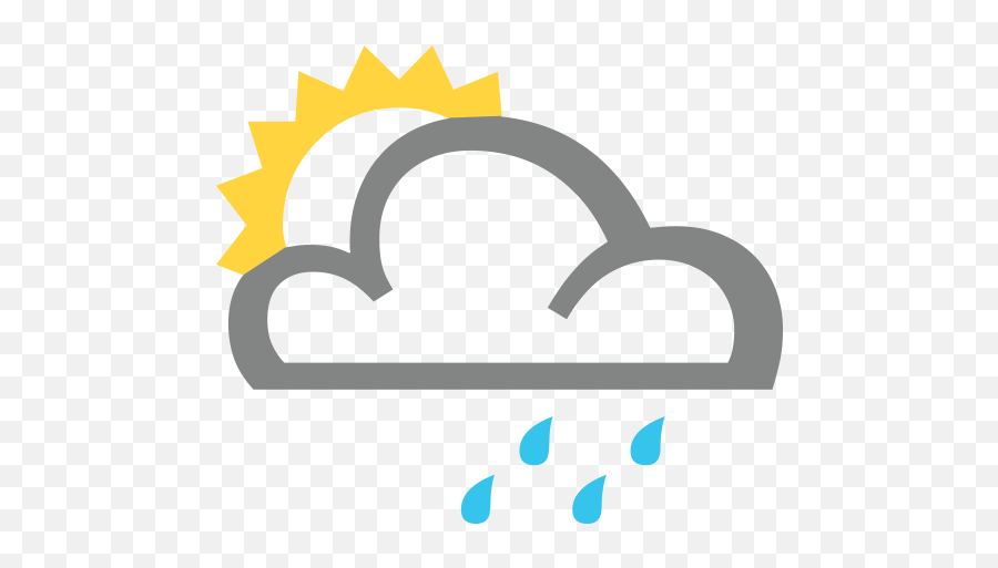 White Sun With Small Cloud - Language Emoji,Sun And Cloud Emoji