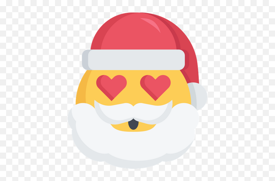 Christmas Emoji Love Santa Icon - Nerd Santa,Christian Emojis Free