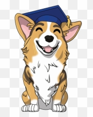 Pavlov The Corgi - Graduating Corgi Emoji,Graduating Emoji