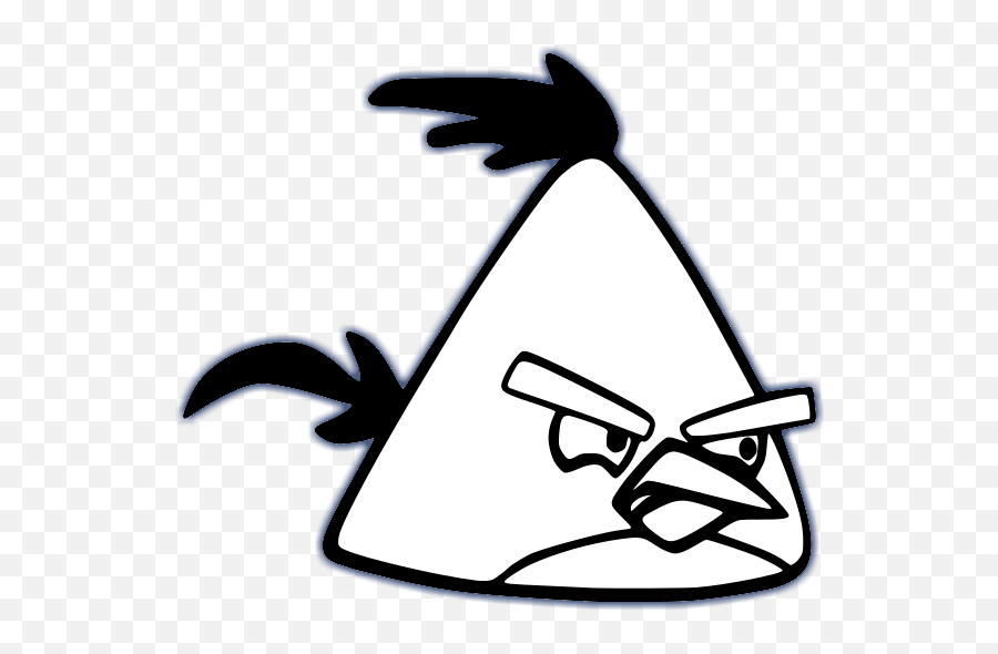 Free Angry Birds Black And White - Angry Birds Characters Art Emoji,Angry Bird Emoji